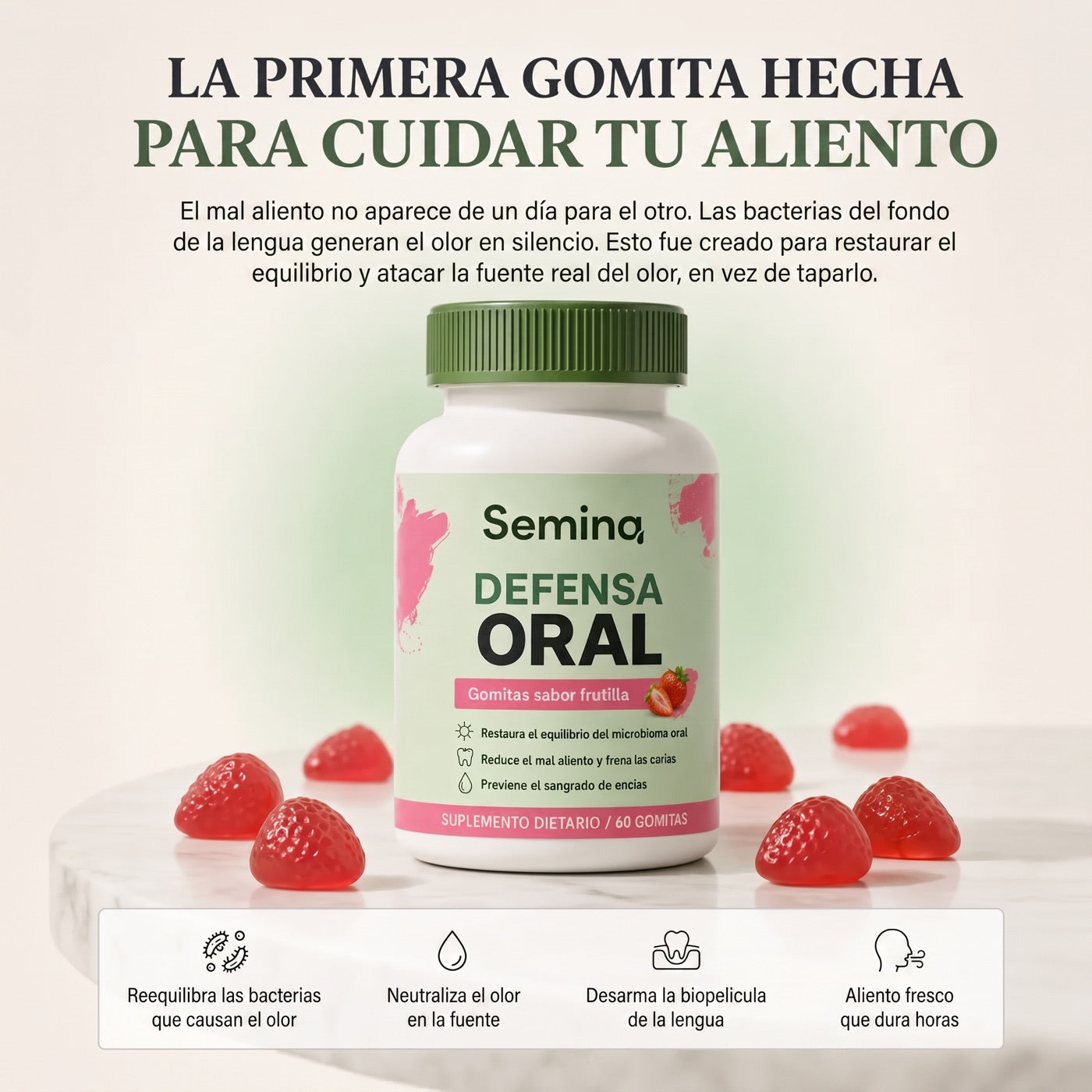 La primera gomita para cuidar tu aliento