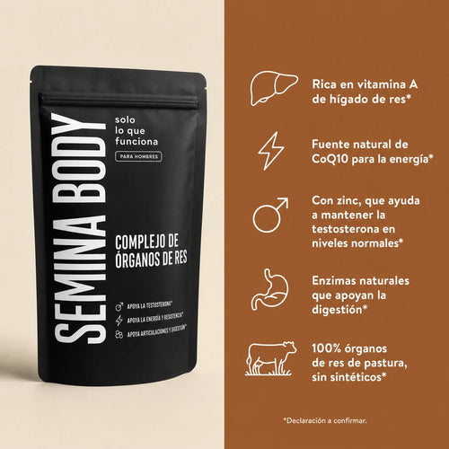 Semina Body - beneficios del complejo de órganos de res