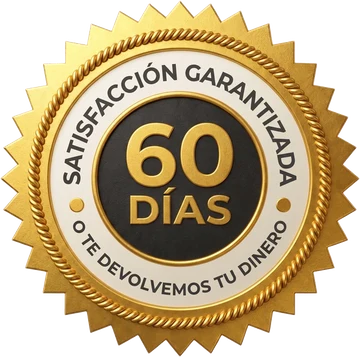 Satisfacción garantizada — 60 días o te devolvemos tu dinero